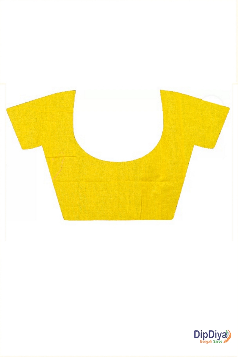 Yellow Cotton Blended Paru Hand Loom Saree (517)